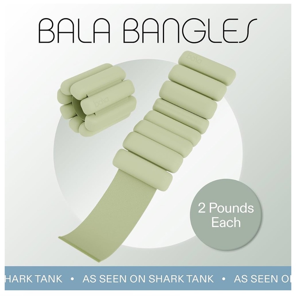 Bala Sage Weighted Bangles